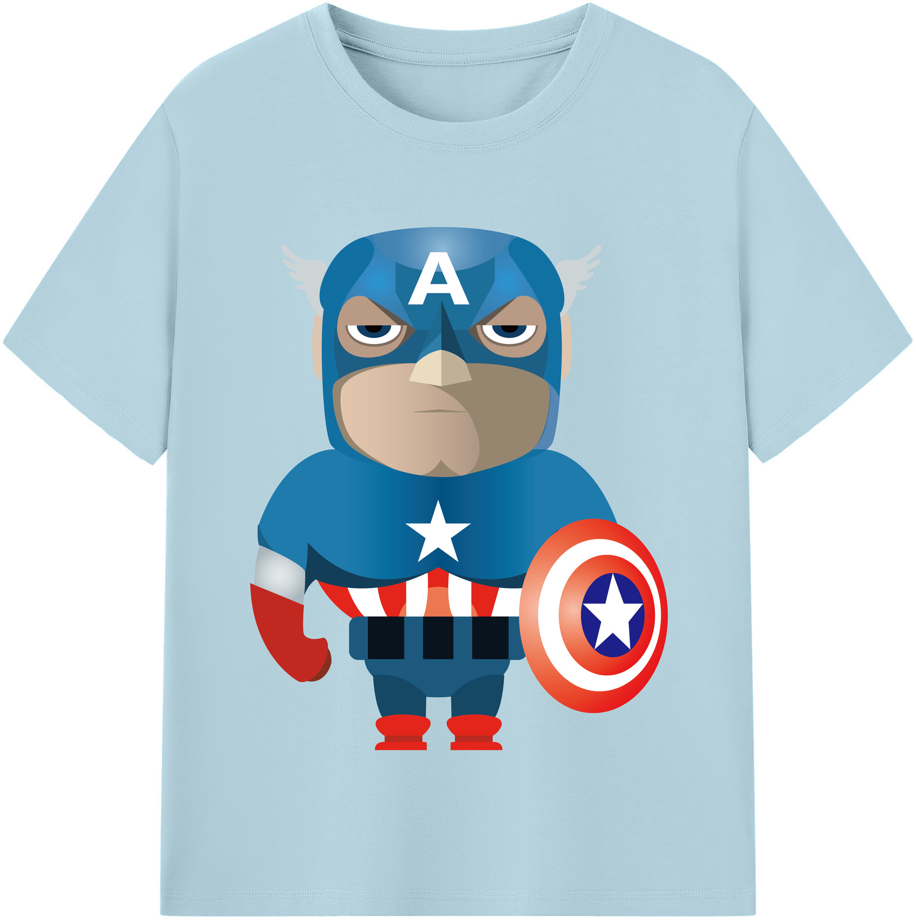 （画像用） アベンジャーズ The Avengers 綿100％半袖Tシャツ（フロントプリント）
